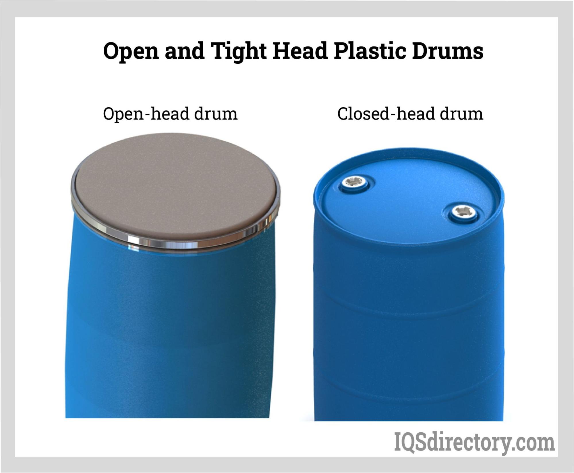 Open and Tight Head Plastic Drums